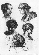 Five Female Heads Gerard de Lairesse